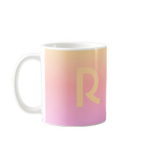 Modern Monogram Rosa Lilac Peach