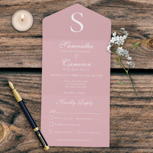 Modern monogram-Rosa - middag