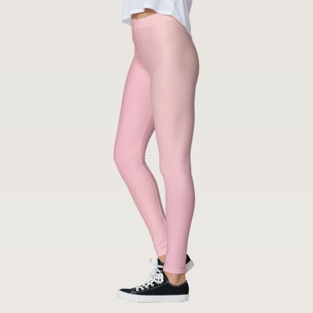 Modern Monogram Rosa Teal Leggings (Vänster)