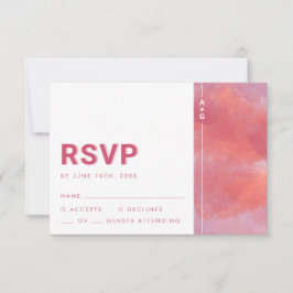 Modern Monogram RSVP-kort OSA Kort