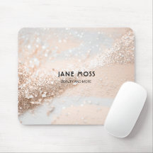 Modern, Monogram, Salon, Glitter (Imitate)