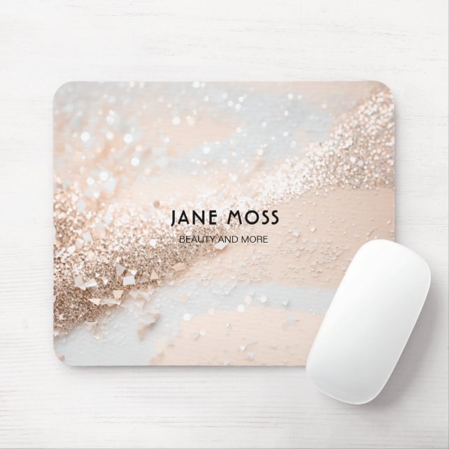Modern, Monogram, Salon, Glitter (Imitate) Musmatta (Med mus)