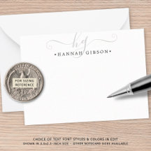 Modern Monogram Silver Initialer