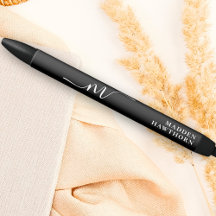 Modern monogram-skrift kalligrafi initial namn