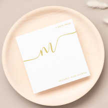 Modern monogram-skriptkalligrafi Guld Namn