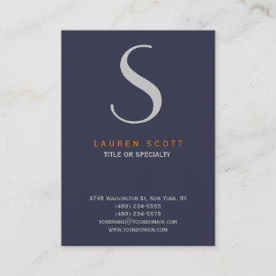 Modern Monogram Snyggt Chic för professionellt Lod Visitkort