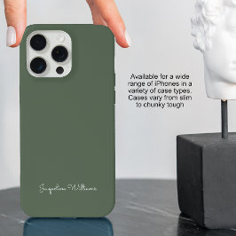 Modern Monogram Snyggt - minimalistisk Grönt för s