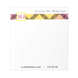 Modern Monogram-stift för professionell-skript Nam Anteckningsblock