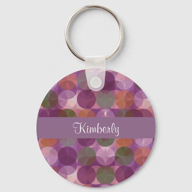 Modern Monogram Stil Nyckelring (Framsida)