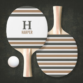 Modern monogram stripe pingisracket