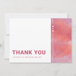 Modern Monogram - tackkort