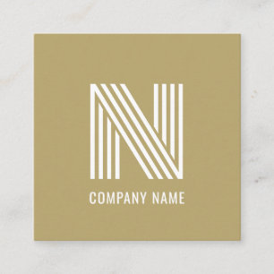 Modern monogram trendig guld elegant