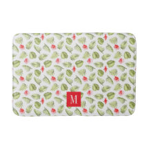Modern Monogram Tropical Handflatan Löv Mönster