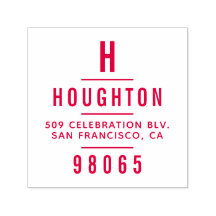 Modern monogram Typography-Returadress