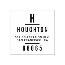 Modern monogram Typography-Returadress