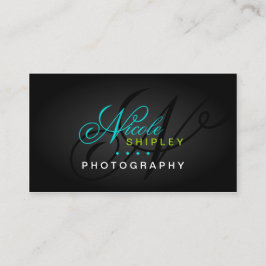 Modern Monogram Visitkort