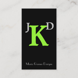 Modern Monogram-visitkort Visitkort