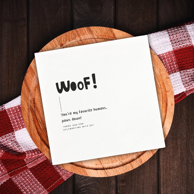 Modern monogram vit minimalistisk Bröllop Pappersservett (Skapare uppladdad)