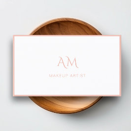 Modern, Monogram, Vita- Affärskortet Visitkort