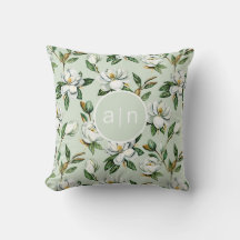 Modern Monogram White Magnolia