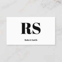 Modern Monogram White