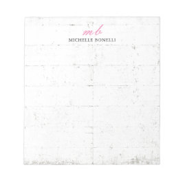 Modern Monogram Yrkesmässig Ovanlig Minimalist Anteckningsblock