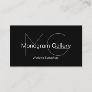 Modern Monogramanpassadevisitkort Visitkort