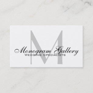 Modern Monogramanpassadevisitkort Visitkort