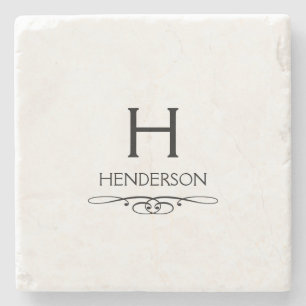 Modern monogramfamilj Namn Stenunderlägg