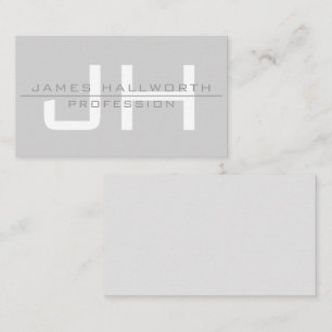 Modern monogrammad Initialer (eller annan text) Gr Anteckningskort