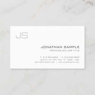 Modern, monogrammad, liten Professionell, ovanlig Visitkort