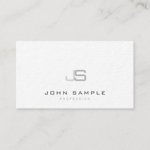 Modern monogrammall för minimalistisk Elegant - l Visitkort
