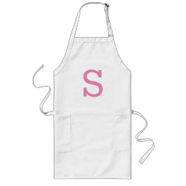 Modern monogrammed Apron Långt Förkläde