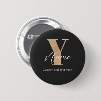 Modern Monogrammed Initial Y & Name Personalized Knapp