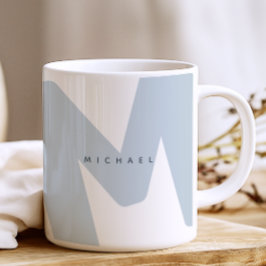 Modern, Monogrammed-initiativ och Namn Kaffemugg
