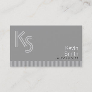 Modern MonogramMixologistvisitkort Visitkort