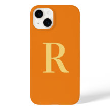 Modern monogramOrange