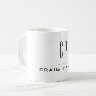 Modern monogramProfessionell - enkel minimal enkel Kaffemugg
