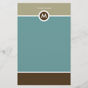 Modern monogramstil - företag eller privat brevpapper
