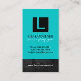 Modern Monogramvisitkort Visitkort