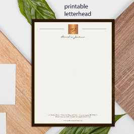Modern monokemisk utskrivbar bläckfisk brun guld poster