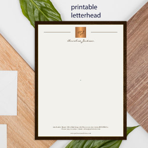 Modern monokemisk utskrivbar bläckfisk brun guld poster