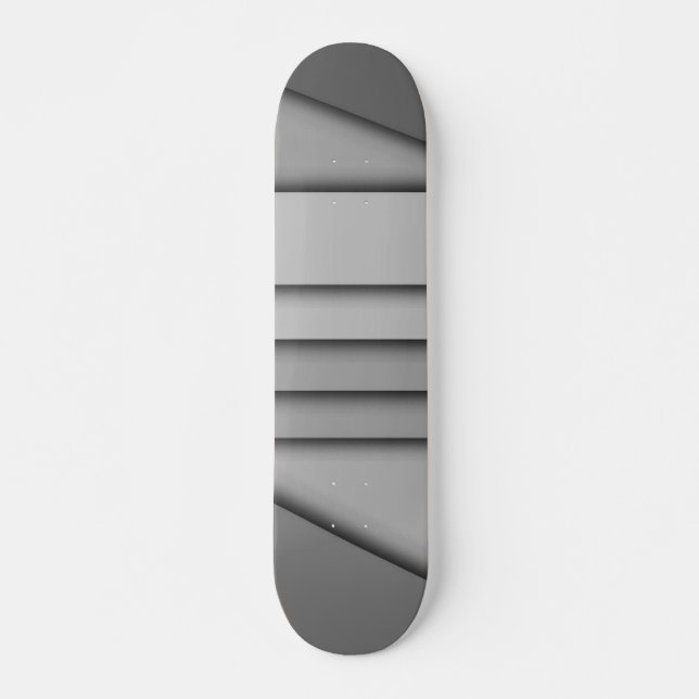 Modern monokrom mini skateboard bräda 18,5 cm (Framsida)