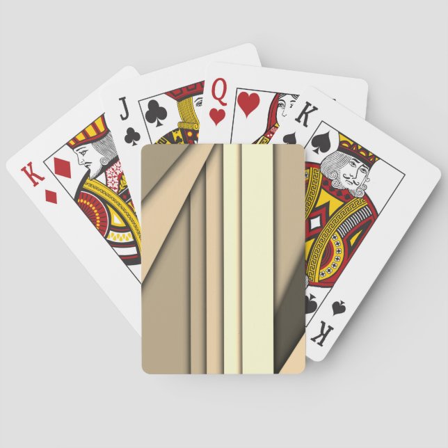 Modern Monokrom Tan Casinokort (Baksidan)