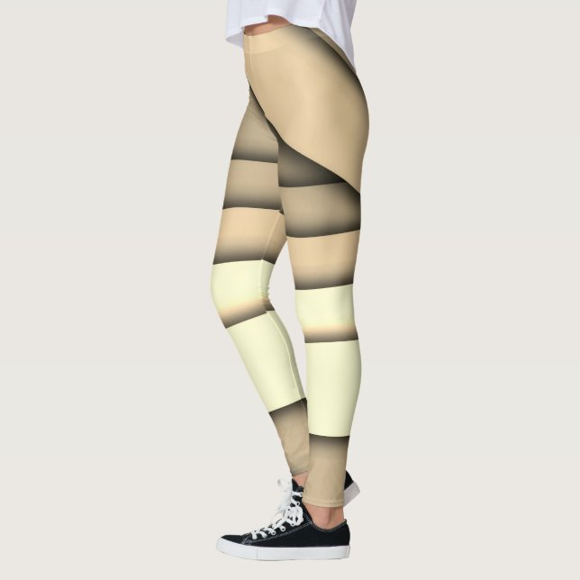 Modern monokrom Tan Leggings (Vänster)