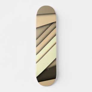 Modern monokrom Tan Mini Skateboard Bräda 18,5 Cm