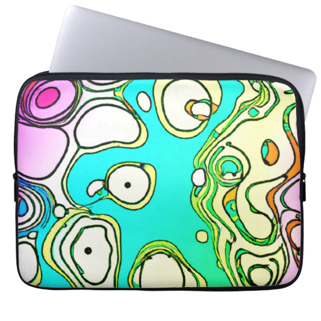 Modern Mönster Art Design Laptop Fodral (Framsidan)