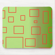 Modern Mönster Grönt Geometric Design Mousepad
