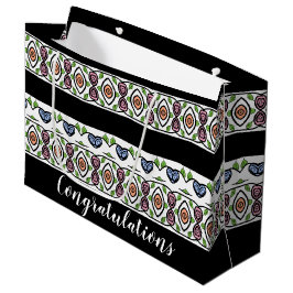 Modern mönstrad Grattis