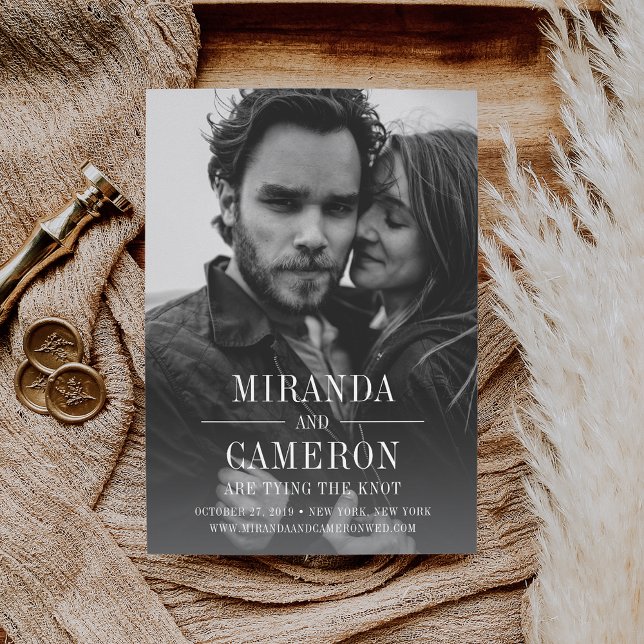 Modern Mood | Spara datumkort med foto Spara Datumet (Skapare uppladdad)